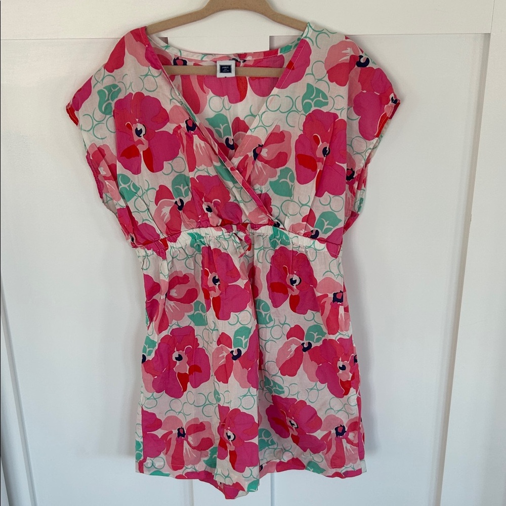 Janie and Jack Pink and Teal Coverup Dress